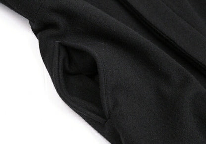 Yohji Yamamoto FEMME Wool Cashmere Fly Coat Black Size 2
