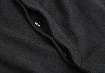 Yohji Yamamoto FEMME Wool Cashmere Fly Coat Black Size 2