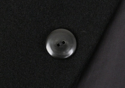 Yohji Yamamoto FEMME Wool Cashmere Fly Coat Black Size 2
