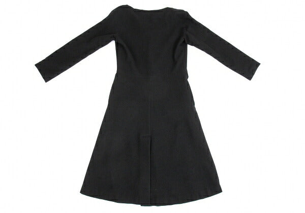 Yohji Yamamoto FEMME Wool Cashmere Fly Coat Black Size 2