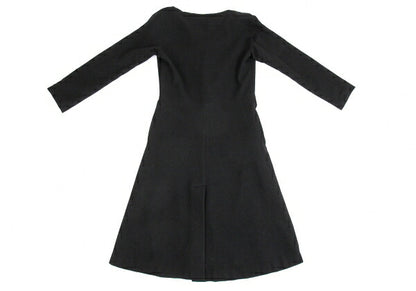 Yohji Yamamoto FEMME Wool Cashmere Fly Coat Black Size 2