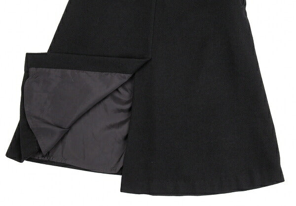 Yohji Yamamoto FEMME Wool Cashmere Fly Coat Black Size 2