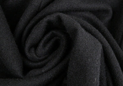 Yohji Yamamoto FEMME Wool Cashmere Fly Coat Black Size 2