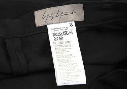 Yohji Yamamoto FEMME 21SS Tencel Cupro Pants Black Size 3