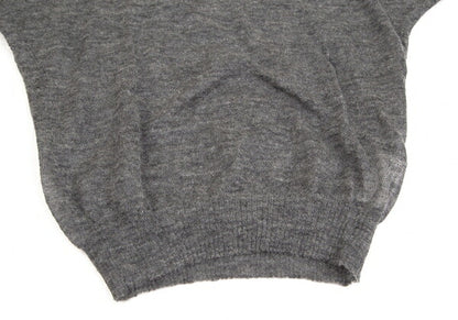 COMME des GARCONS Lace Rubber Print Knit Sweater Gray Size M