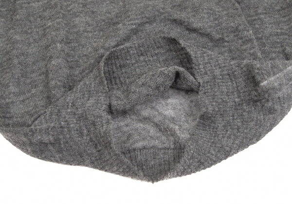 COMME des GARCONS Lace Rubber Print Knit Sweater Gray Size M