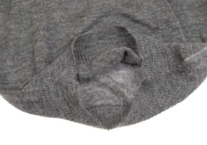 COMME des GARCONS Lace Rubber Print Knit Sweater Gray Size M