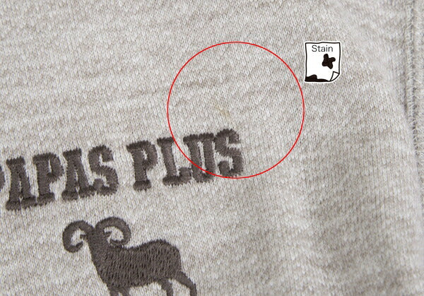 Papas Cotton Poly Logo Embroidered Zip Jacket Gray Size M