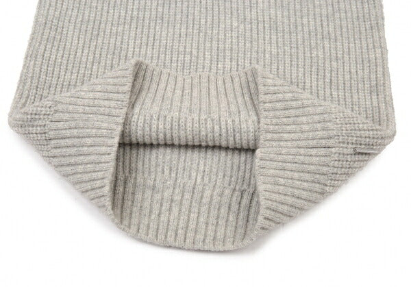 Papas Wool Elbow Patch Low Gauge Sweater Gray Size S