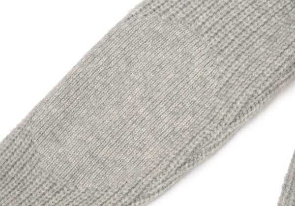 Papas Wool Elbow Patch Low Gauge Sweater Gray Size S