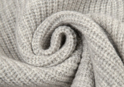 Papas Wool Elbow Patch Low Gauge Sweater Gray Size S