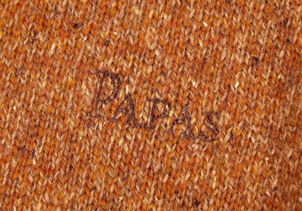 Papas Silk Blend Nep Logo Embroidered Vest Brown Size 48M
