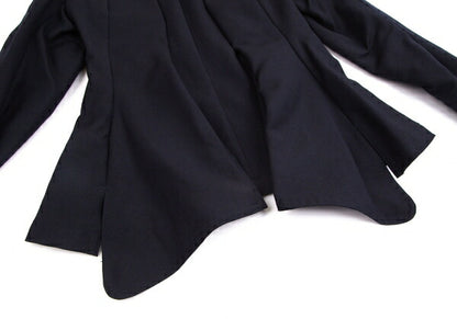 COMME des GARCONS Wool Gabardine Layered Jacket Blue Size M