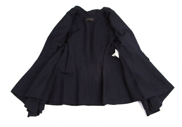 COMME des GARCONS Wool Gabardine Layered Jacket Blue Size M