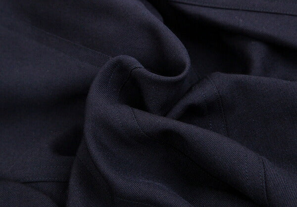 COMME des GARCONS Wool Gabardine Layered Jacket Blue Size M