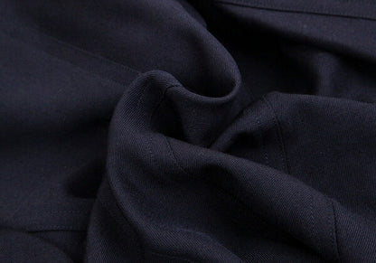 COMME des GARCONS Wool Gabardine Layered Jacket Blue Size M