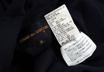 COMME des GARCONS Wool Gabardine Layered Jacket Blue Size M
