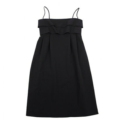 FOXEY NEW YORK Tiered Camisole Dress Black Size 38