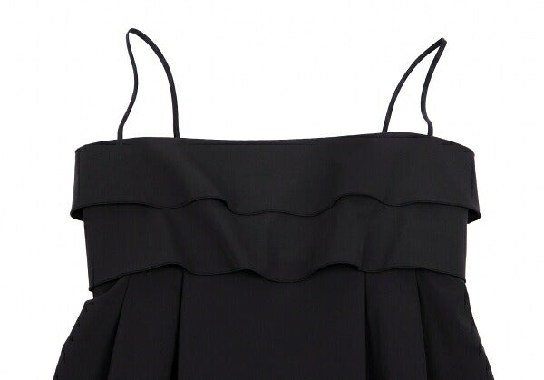 FOXEY NEW YORK Tiered Camisole Dress Black Size 38