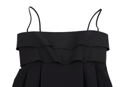 FOXEY NEW YORK Tiered Camisole Dress Black Size 38