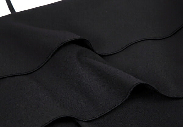 FOXEY NEW YORK Tiered Camisole Dress Black Size 38