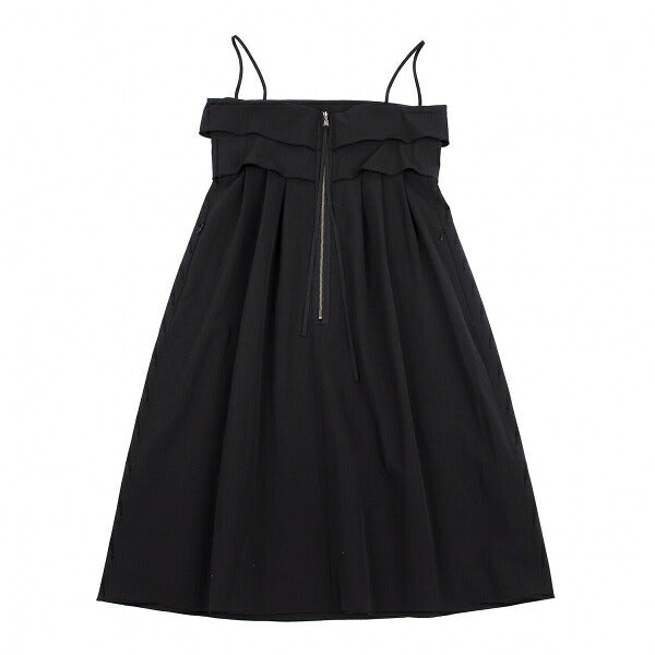 FOXEY NEW YORK Tiered Camisole Dress Black Size 38