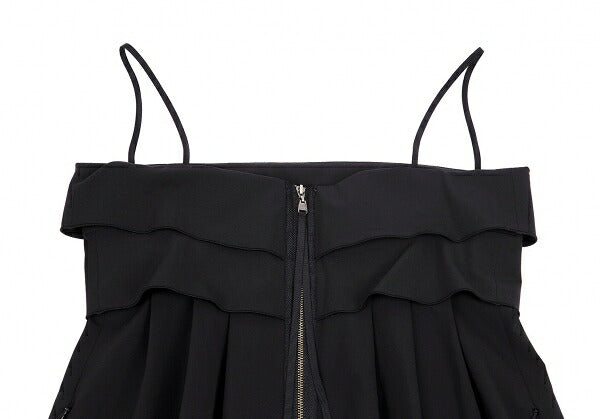 FOXEY NEW YORK Tiered Camisole Dress Black Size 38