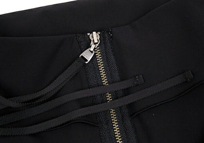 FOXEY NEW YORK Tiered Camisole Dress Black Size 38