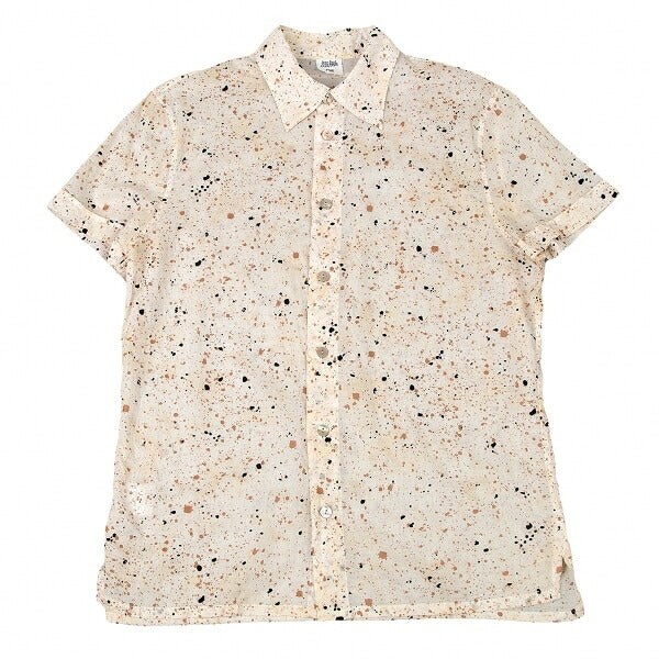 Jean Paul GAULTIER HOMME Beige Splash Sleeve Shirt Size 48