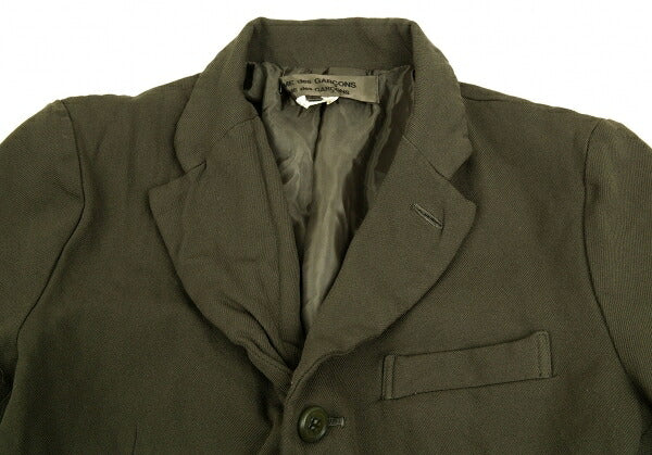 COMME des GARCONS Polyester Dyed 3/4 Jacket Khaki Size S
