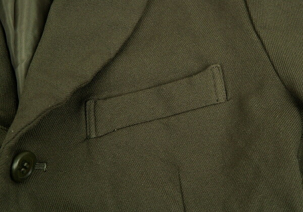 COMME des GARCONS Polyester Dyed 3/4 Jacket Khaki Size S