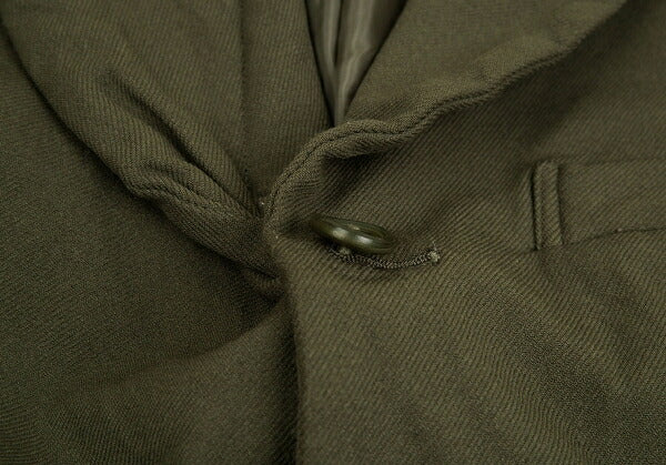 COMME des GARCONS Polyester Dyed 3/4 Jacket Khaki Size S