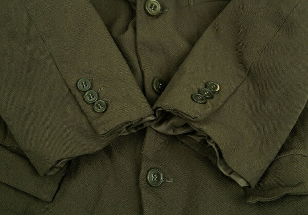 COMME des GARCONS Polyester Dyed 3/4 Jacket Khaki Size S