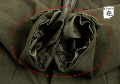 COMME des GARCONS Polyester Dyed 3/4 Jacket Khaki Size S