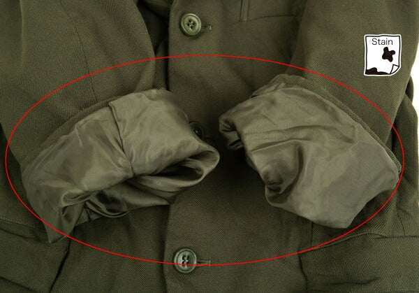 COMME des GARCONS Polyester Dyed 3/4 Jacket Khaki Size S