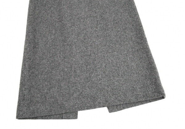 COMME des GARCONS Wool Back Slit A-Line Skirt Gray Size M