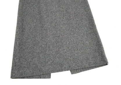 COMME des GARCONS Wool Back Slit A-Line Skirt Gray Size M