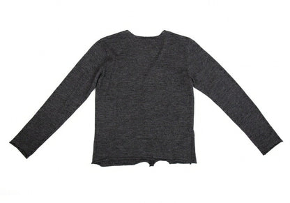 JURGEN LEHL Babaghuri V-Neck Dot Pocket Cardigan Gray Size M