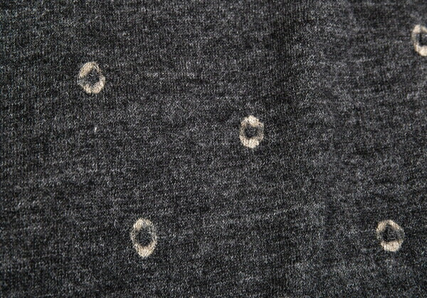 JURGEN LEHL Babaghuri V-Neck Dot Pocket Cardigan Gray Size M