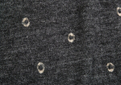 JURGEN LEHL Babaghuri V-Neck Dot Pocket Cardigan Gray Size M