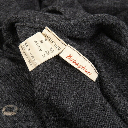 JURGEN LEHL Babaghuri V-Neck Dot Pocket Cardigan Gray Size M