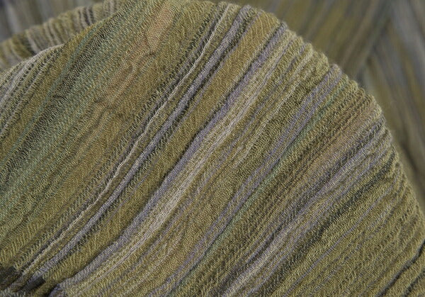 JURGEN LEHL Check Wrinkle Scarf Green