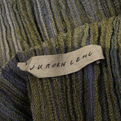 JURGEN LEHL Check Wrinkle Scarf Green