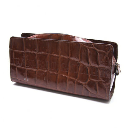 Jean Paul GAULTIER Croc Embossed Bag Brown