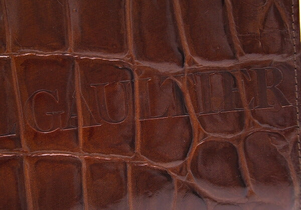 Jean Paul GAULTIER Croc Embossed Bag Brown