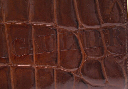 Jean Paul GAULTIER Croc Embossed Bag Brown
