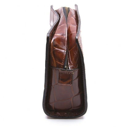 Jean Paul GAULTIER Croc Embossed Bag Brown