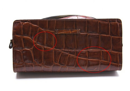 Jean Paul GAULTIER Croc Embossed Bag Brown