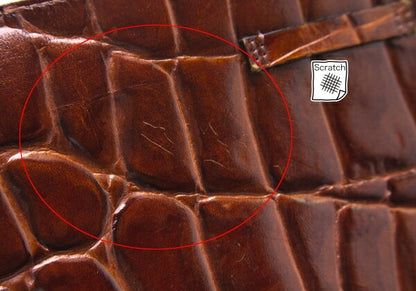 Jean Paul GAULTIER Croc Embossed Bag Brown