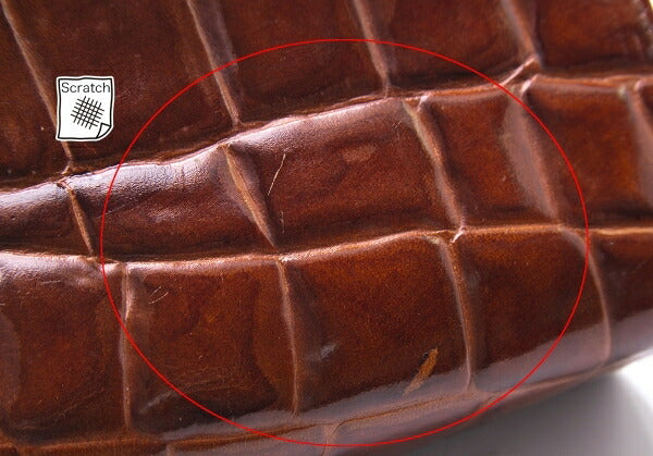 Jean Paul GAULTIER Croc Embossed Bag Brown